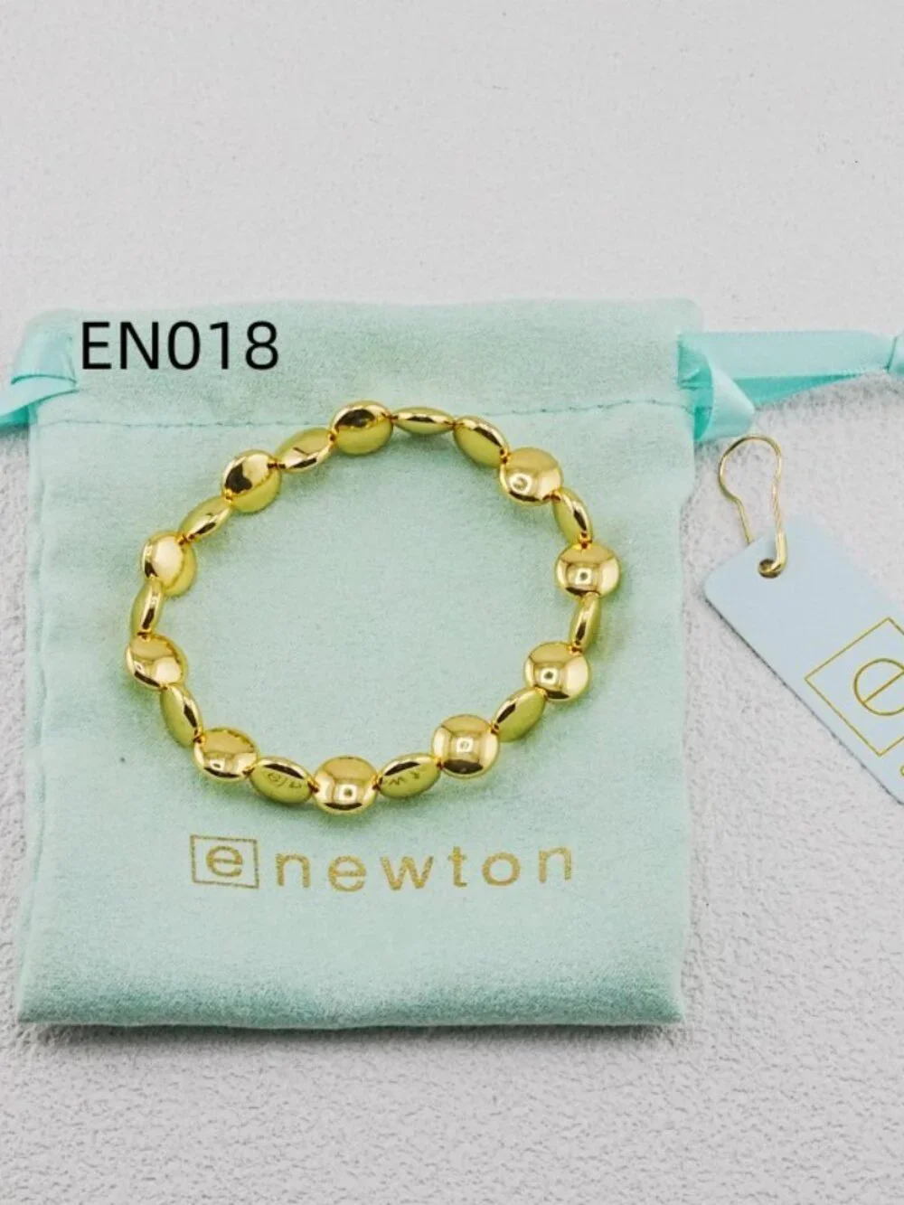 Enewton Gold Flat Oval Bead Bracelet